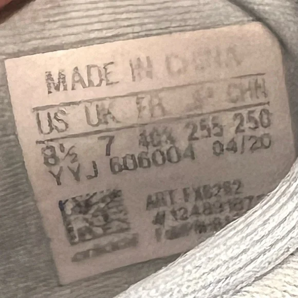 Adidas UltraBoost 20 Gray Running Training Athletic Shoes Women’s 8.5 - Picture 14 of 16